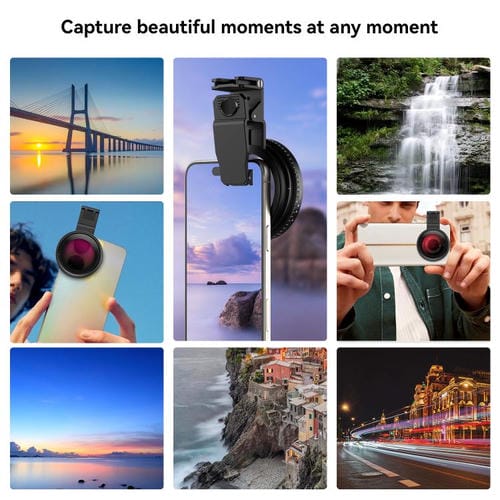 Filtro Fotográfico Apexel Apl-67Cpl para Teléfono Móvil con Lente Reductora de Luz Ajustable (67mm)