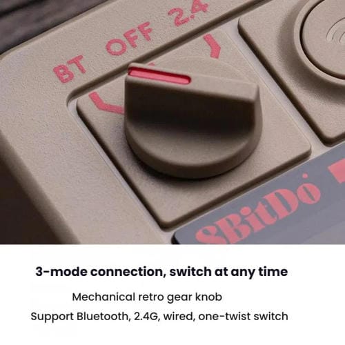 Teclado Numérico Mecánico 8Bitdo Retro18 para Ordenador con Conexión Trimodo 2 En 1 (Gris)