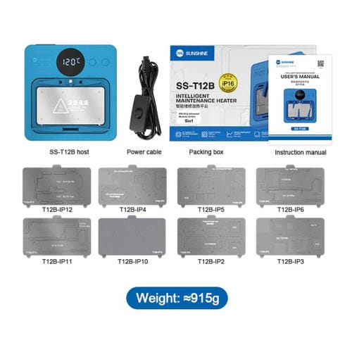 Kit de Plataforma de Calefacción Sunshine Ss-T12B 9 En 1 Reparación de Placa Base Compatible con iP7G-16PM y Android Universal