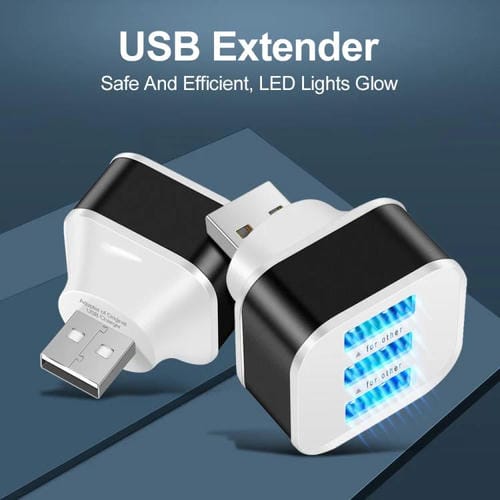 Expansor de 3 Puertos USB 2.0 Hub (Dorado)