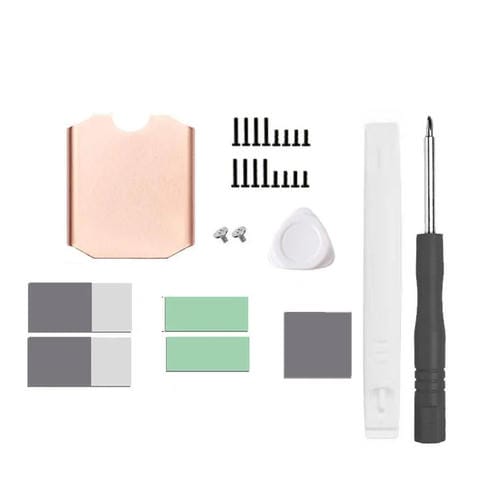 Disipador de Calor de Cobre SSD Steam Deck, Almohadilla de Radiador Nvme M.2 2230 (Conjunto B)