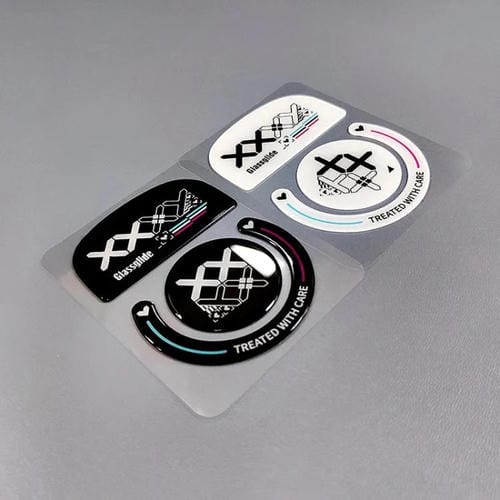 Pegatinas Antideslizantes Logitech GPW para Pies de Ratón de Cristal (Impresas en Negro)
