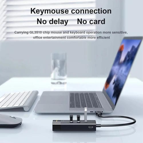 Estación de Acoplamiento Mindpure US023 1,5 m Concentrador Tipo C a 4 Puertos USB 3.0