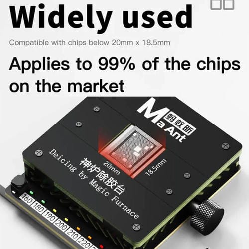 Ferramenta de Reparação Plataforma DesGomado e Aquecimento Chip IC Fonte CPU Fixa Phone Celular Maant SL-2