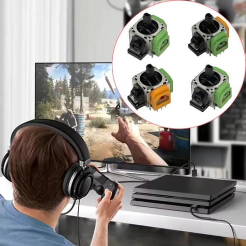 Joysticks électromagnétiques Hall ajustables de haute précision PS4 / PS5 / XBOX / NS Pro (2 pièces)