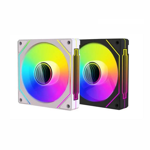 Ventilador Prism 4Rro para Caja de Ordenador 12 cm ARGB Sincronización PWM Silencioso (Marco Negro Frontal)