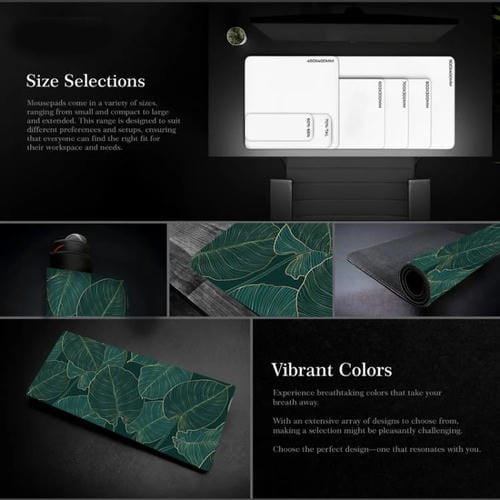 Alfombrilla de ratón temática flores y árboles 400 x 900 x 2 mm (N.º 5)