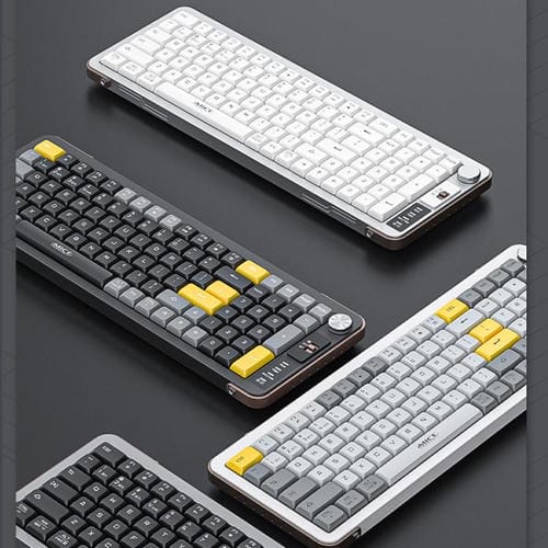 Teclado inalámbrico IMICE AN-800 Bluetooth modo dual estructura de tijera (Negro, Gris y Naranja)
