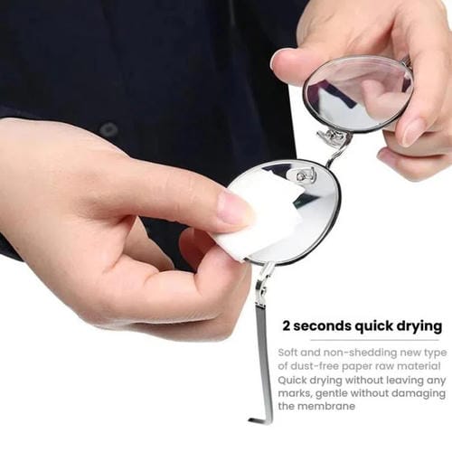 Tragbare Reinigungsset JRC F502 (100 Stück) Alkohol Bildschirme von Mobiltelefonen und Papierbrillen