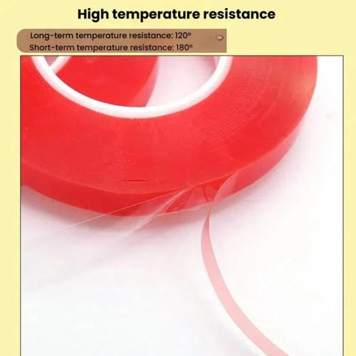 Double Sided Polyester Acrylic PET Tape 0.2mm 15mm Width 5 Rolls 10m Each