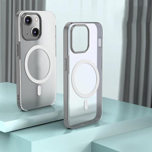 Para iPhone 15 Armor Frosted Phone Case (Gris) - MOVILSTORE