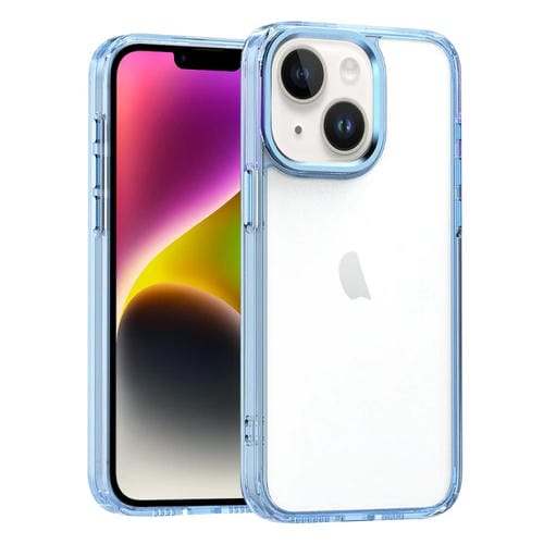 Para iPhone 15 Funda de AcrĂlico para TelĂ©fono de Alta Translucidez (Azul) - MOVILSTORE
