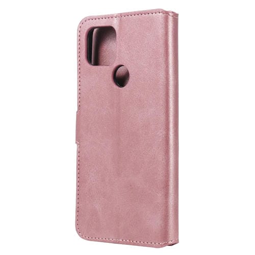 Para Google Pixel 5 XL / Pixel 4a 5G Classic Calf Texture PU + TPU Funda de cuero con tapa horizontal, con soporte, ranuras para tarjetas y billetera (oro rosa)