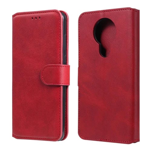 Para Nokia 3.4 / 7.3 Classic Calf Texture PU + TPU Funda de cuero con tapa horizontal, con soporte, ranuras para tarjetas y billetera (rojo)