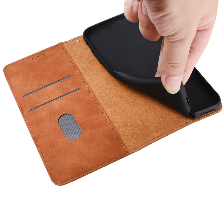 Para Motorola Moto E7 Power Color Sólido Siente Siente Hebilla Magnética Horizontal Flip Becerra Textura PU Funda de cuero con soporte y ranuras para tarjetas (绿色)