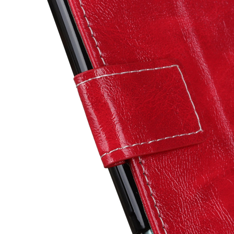 Para Google Pixel 6 Pro Retro Crazy Horse Texture Horizontal Flip Funda de cuero con soporte y ranuras para tarjetas y marco y billetera (rojo)