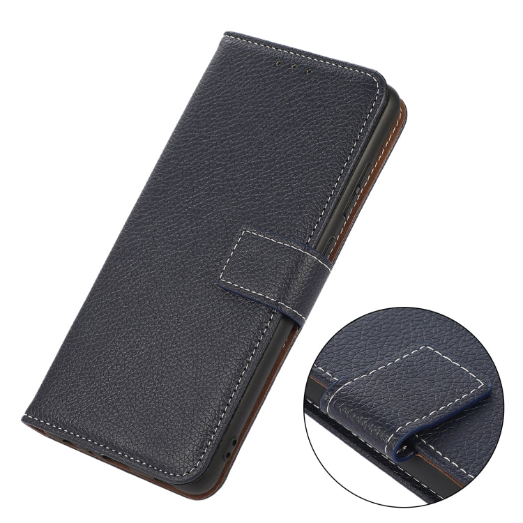 Para Nokia G20 Litchi Texture PU + TPU Funda de cuero Horizontal Flip con soporte y ranuras para tarjetas (azul)