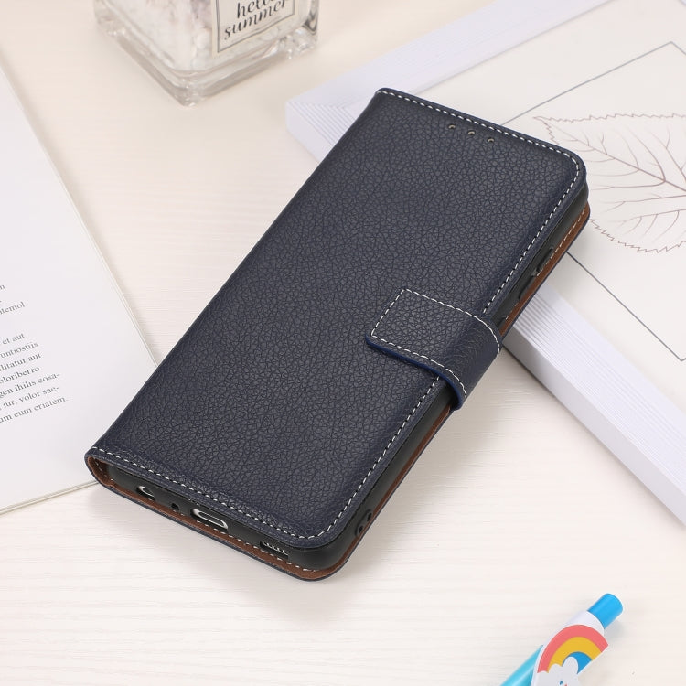 Para Nokia G20 Litchi Texture PU + TPU Funda de cuero Horizontal Flip con soporte y ranuras para tarjetas (azul)