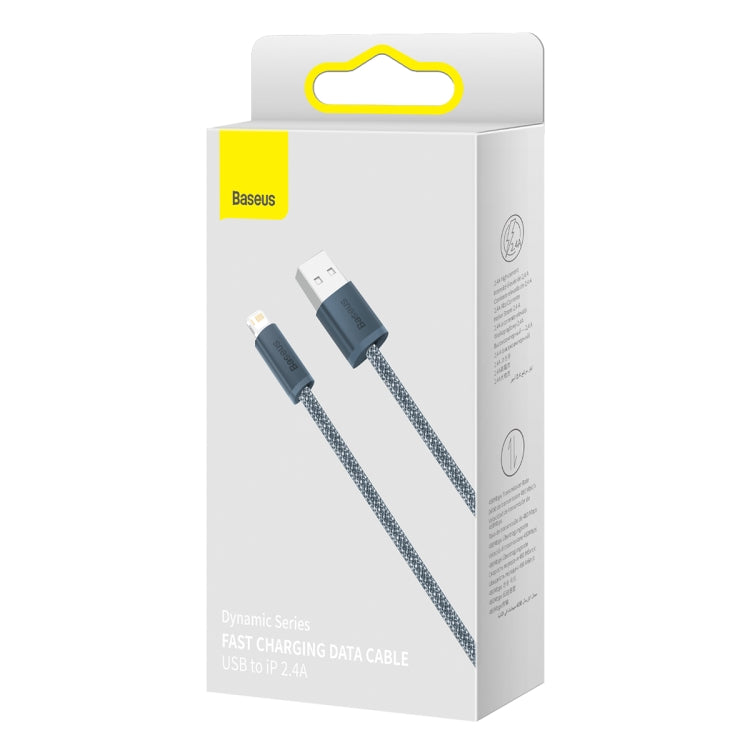 Cable de Datos Baseus Cald000516 Serie Dinámica 2.4A USB A 8 Pin Carga Rápida 2M (Azul Oscuro)