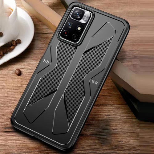 Para Xiaomi Redmi Note 11 TPU Cooling Gaming Phone All-Inclusive Funda a prueba de golpes (Negro)