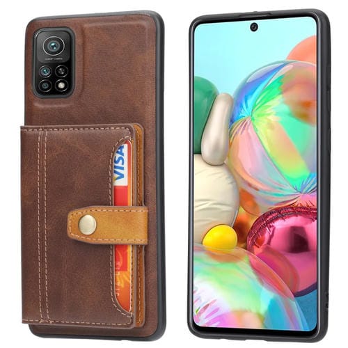 Para Xiaomi Redmi Note 11 Color de piel de becerro a juego con la caja del teléfono TPU + PU (Marrón)