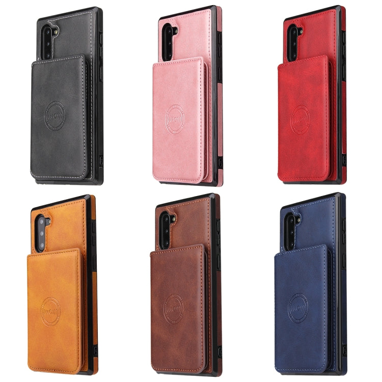 Bolsa de Tarjeta para Samsung Galaxy Note10 Becerro Magnética Pu (Negro)