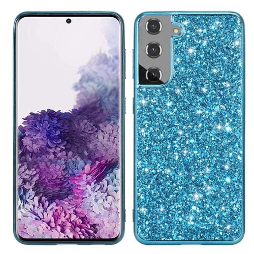 Funda protectora TPU Samsung Galaxy S22 + 5G Glitter Powder a prueba de golpes (Azul)