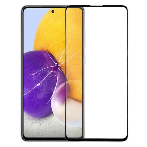 Écran frontal Samsung Galaxy A72 Lentille en verre extérieure avec adhésif OCA (Transparent)