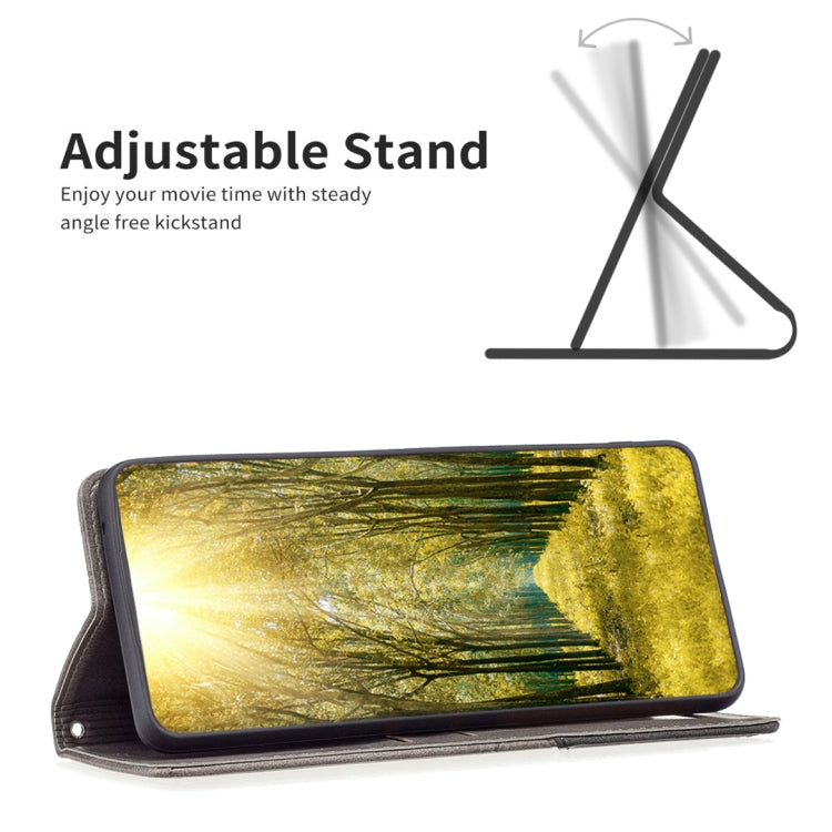 Para infinix cero x estuche de teléfono de cuero magnético invisible neo prismático (gris)