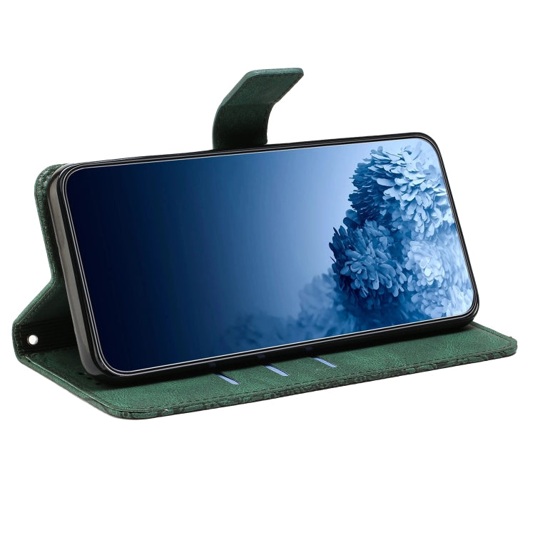 Para Samsung Galaxy S20 Fe Mandala Flip Flip Leather Case (verde)