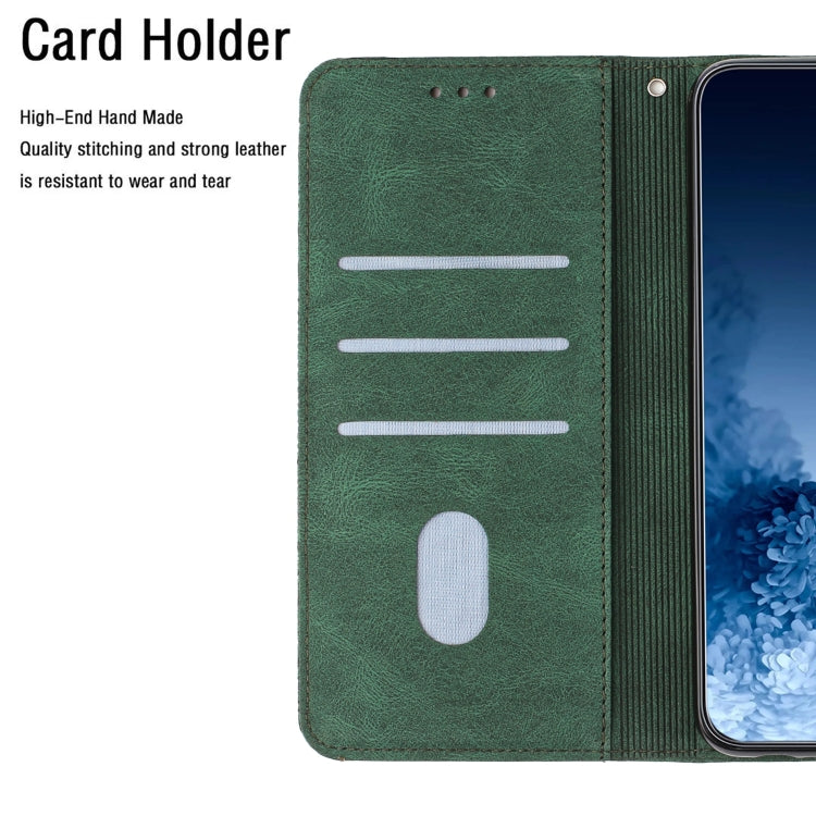 Para Samsung Galaxy S20 Fe Mandala Flip Flip Leather Case (verde)