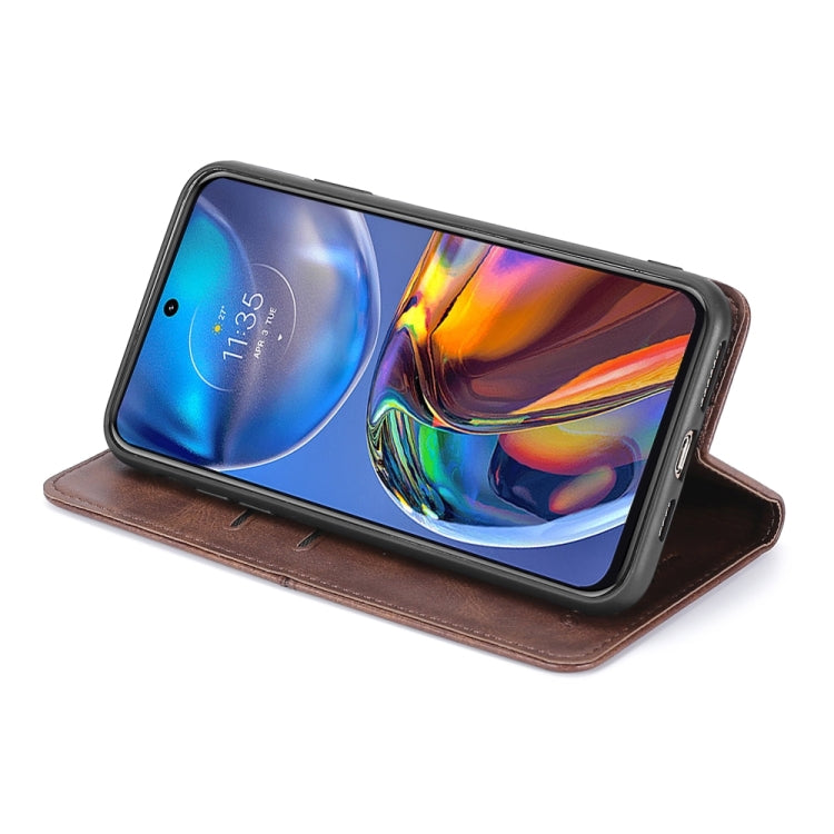 Para Samsung Galaxy A22 5G Textura de vaca Magnetic Horizontal Flip Cuero Case (negro)