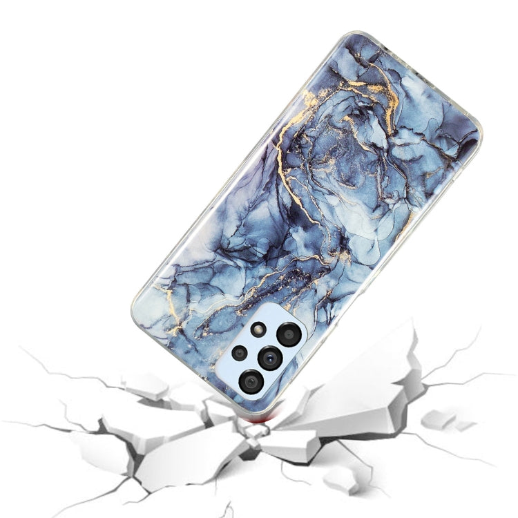 Para Samsung Galaxy A52 5G / 4G IMD Marble Pattern TPU Phone Case (Gris)