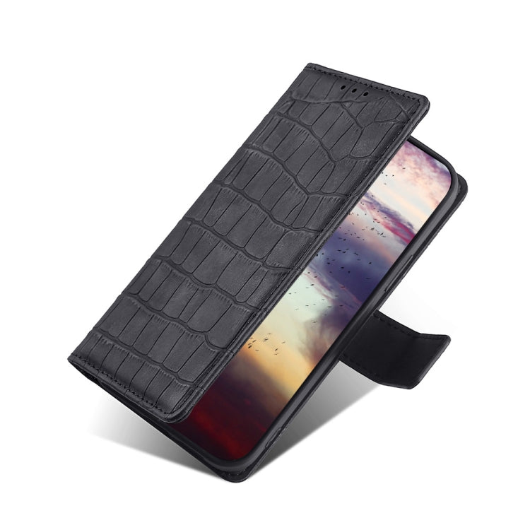 Funda de Cuero OnePlus Nord Ce 2 Lite 5G Skin Feel Cocodrilo Cierre Magnético (Negro)