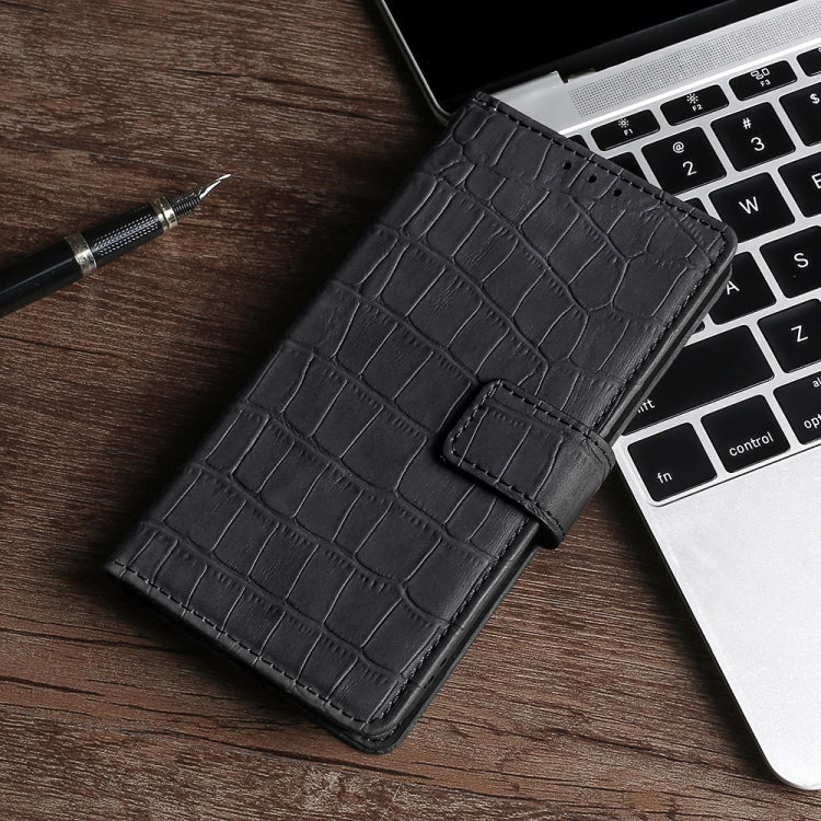 Funda de Cuero OnePlus Ace Racing Skin Cocodrilo con Cierre Magnético (Negro)