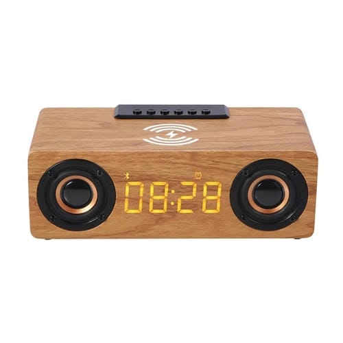 Altavoz Inalámbrico Bluetooth De Madera De Escritorio Multifuncional K1 (Amarillo)
