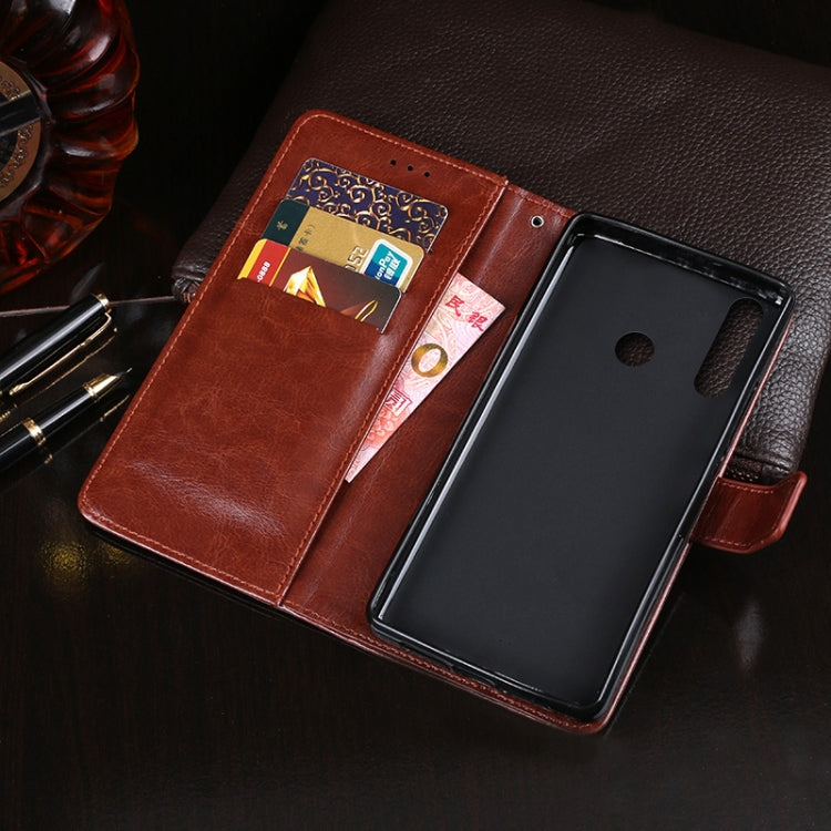 Para Huawei P40 Lite E idewei Crazy Horse Texture Funda de cuero con tapa horizontal con soporte, ranuras para tarjetas y billetera (amarillo)