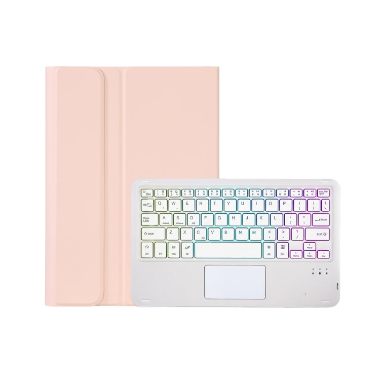 Funda de Cuero para Huawei Matepad Pro 11 (2022) Ahw12-As con Teclado Bluetooth Retroiluminado Desmontable (Rosa)