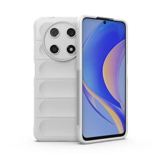 Protector Magic Shield TPU + Funda de Franela para Huawei Nova Y90 Enjoy 50 Pro (Blanco)