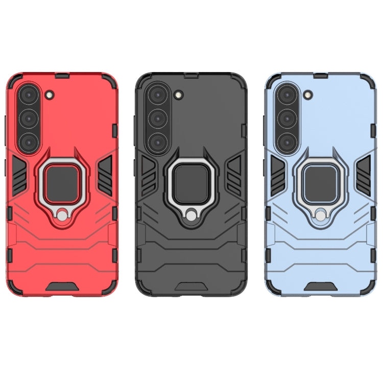 Para Samsung Galaxy S23 5G Soporte de anillo magnético PC + TPU Funda para teléfono (Rojo)