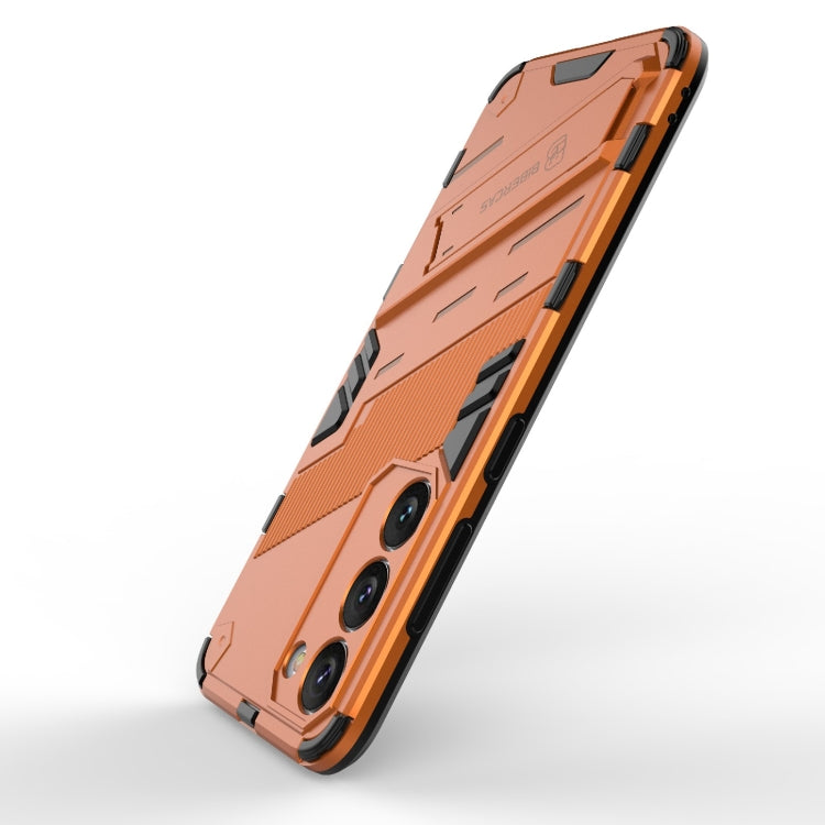 Para Samsung Galaxy S23 5G Punk Armor 2 en 1 PC + TPU Funda para teléfono a prueba de golpes con soporte invisible (naranja)