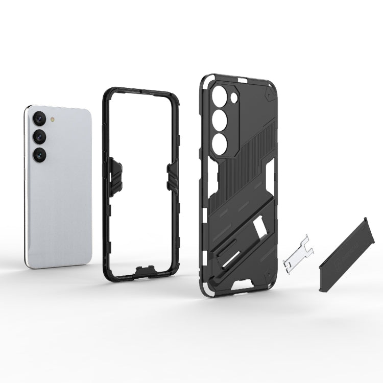 Para Samsung Galaxy S23 5G Punk Armor 2 en 1 PC + TPU Funda para teléfono a prueba de golpes con soporte invisible (naranja)