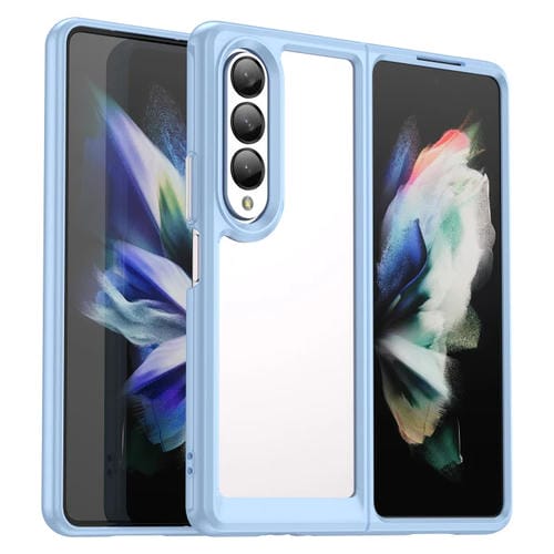 Funda para Samsung Galaxy Z Fold3 5G Colorful Series Acrílico y TPU (Azul)