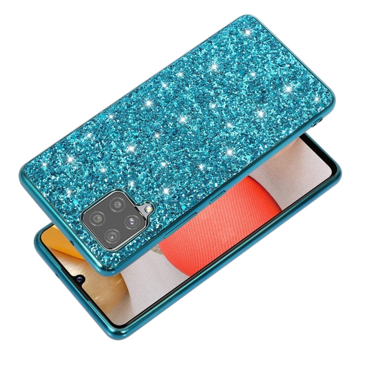 Para Samsung Galaxy A12 5G Glitter Powder Funda de teléfono TPU a prueba de golpes (Plata)