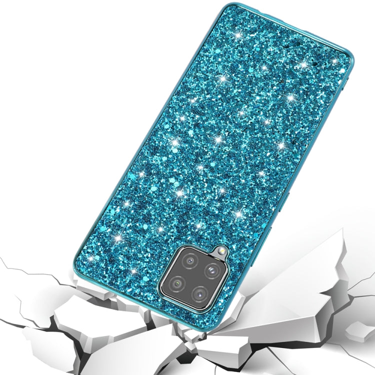 Para Samsung Galaxy A12 5G Glitter Powder Funda de teléfono TPU a prueba de golpes (Plata)