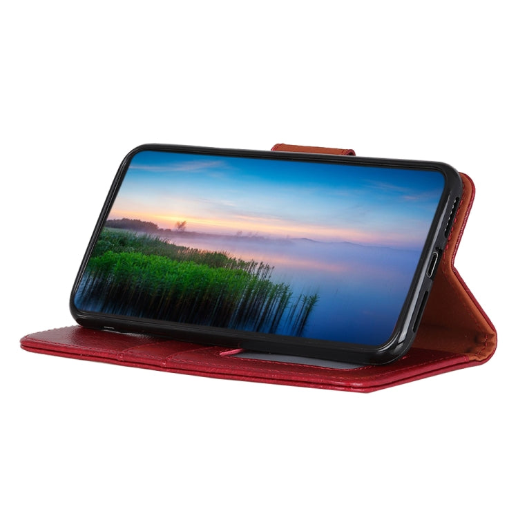 Funda Flip de Cuero Nappa Texture para OnePlus Nord Ce 3 5G (Rojo)