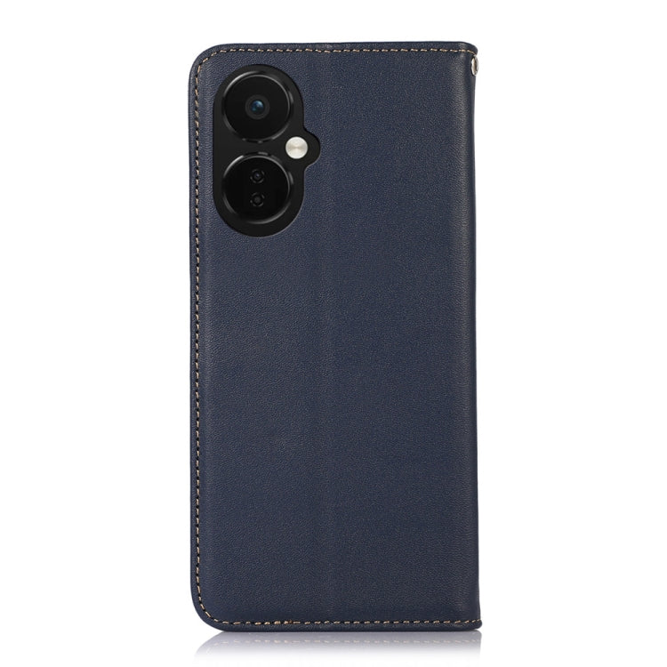 Funda de Cuero de Vaca Khazneh Nappa para OnePlus Nord Ce 3 Lite (Azul)