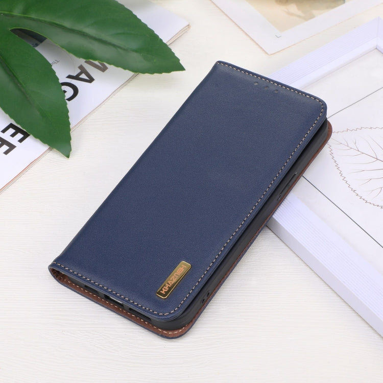 Funda de Cuero de Vaca Khazneh Nappa para OnePlus Nord Ce 3 Lite (Azul)