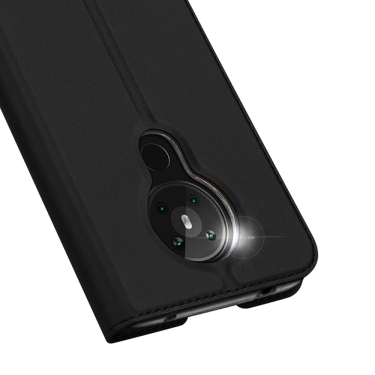 Para Nokia 5.3 DUX DUCIS Skin Pro Series Funda de cuero con tapa horizontal PU + TPU, con soporte y ranuras para tarjetas (Negro)