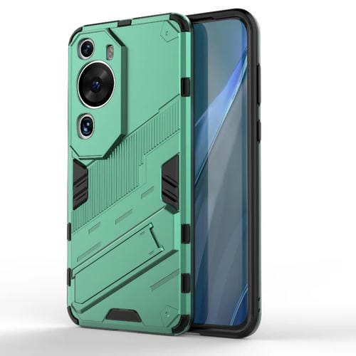 Funda para Huawei P60 Art Punk Armor 2 en 1 PC + TPU a prueba de golpes con soporte invisible (Verde)